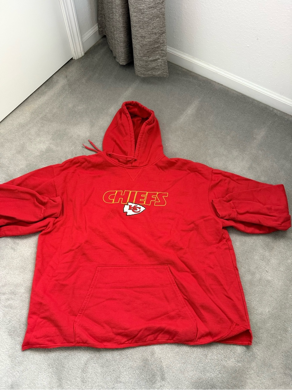 NFL Kansas City Chiefs Red Hoodie with Front Logo